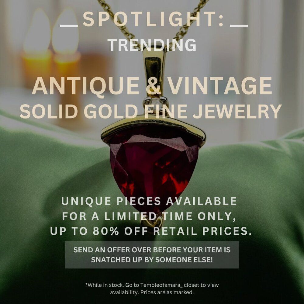 Vintage Estate & Antique Fine Jewelry Sale! Solid Gold 10k 14k 18k Fast Shipping